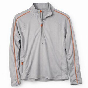 Athleta Gray Half Zip Athletic Pullover Running Sweatshirt Size M